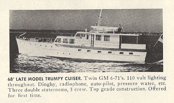 Boats for Sale & Yachts Trumpy Cruiser 1954 All Boats